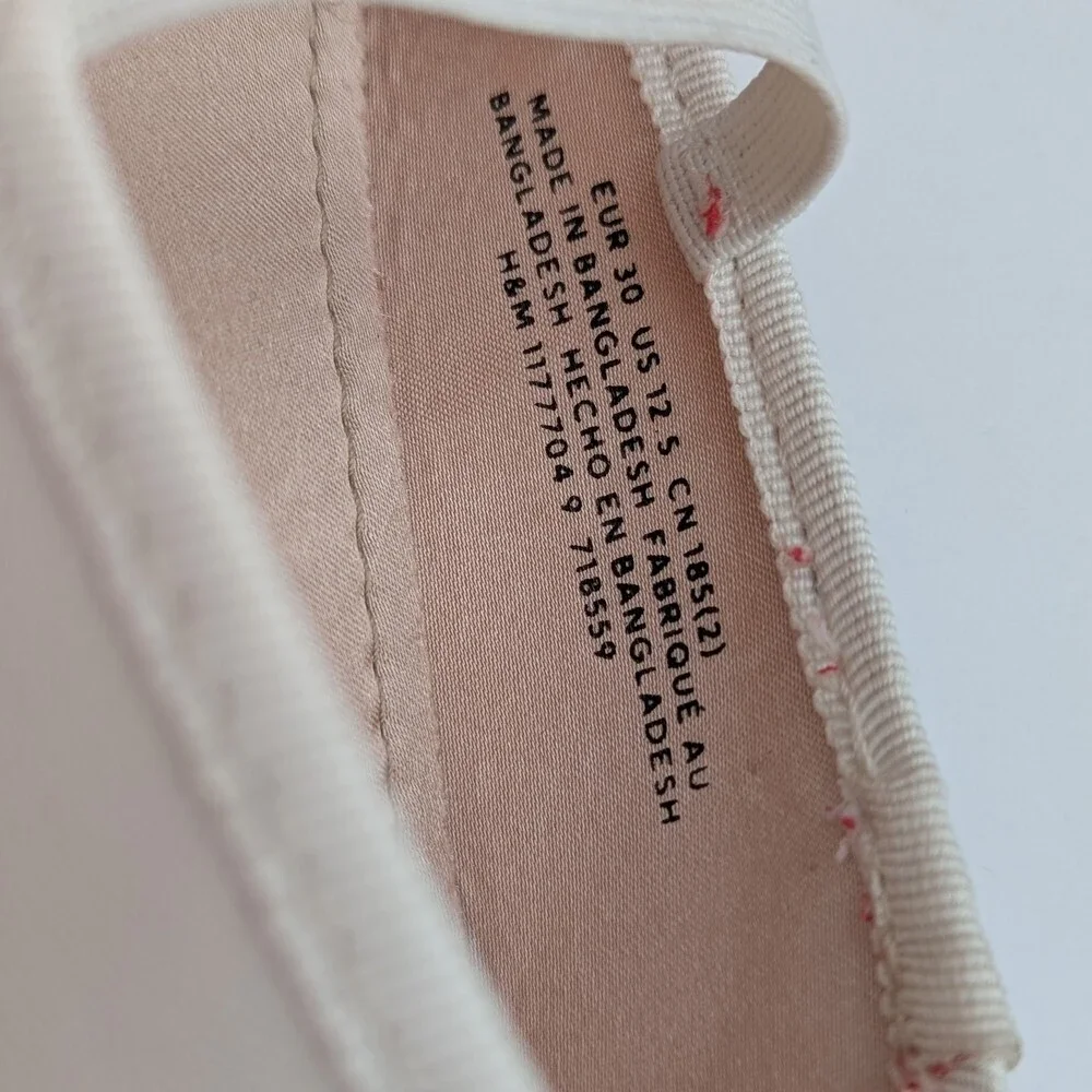 H&M Kids (Size 12-12.5) Off-White/Ivory Mary-Jane/Ballet Flats/Shoes